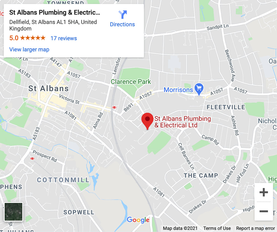 Google Maps Image of St Albans Plumbing & Electrical Ltd