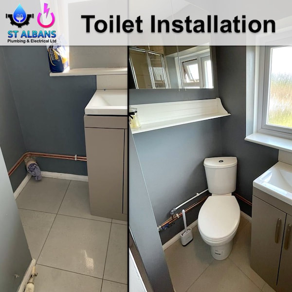 New Toilet  Before & After 